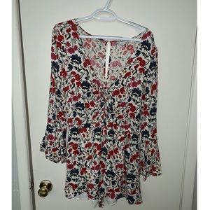 American Eagle Floral Print Romper